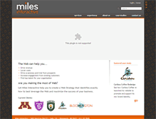 Tablet Screenshot of milesinteractive.com